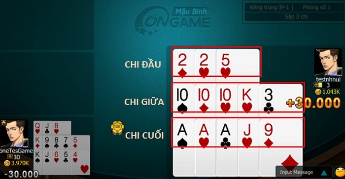 Hướng dẫn cách chơi đối với game bài Mậu Binh Sunwin