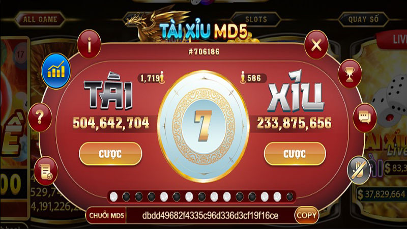 Các kiểu cược trong game Tài xỉu MD5 Sunwin