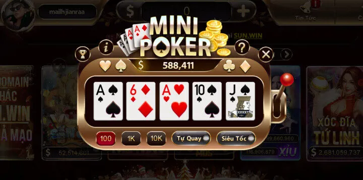 Cách chơi Minipoker Sunwin