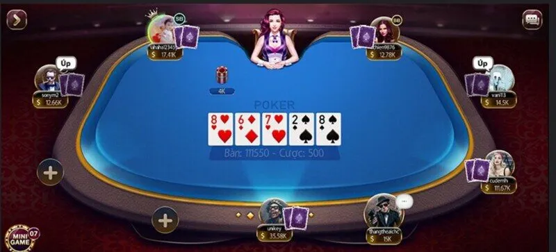 Các ký hiệu trong Poker Sunwin